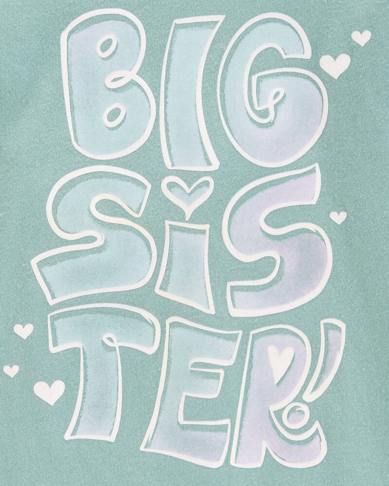 Toddler Big Sister Long-Sleeve Graphic Tee, image 2 of 3 slides