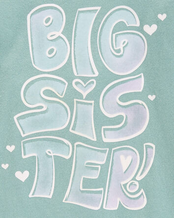 Toddler Big Sister Long-Sleeve Graphic Tee, 