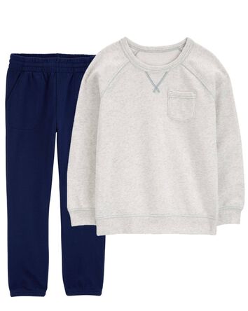 Kid 2-Piece Fleece Pullover & Pant Set, 