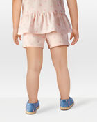 Toddler Pull-On French Terry Shorts - Pink, image 3 of 6 slides