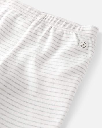Baby 2-Pack Organic Cotton Rib Footed Pants, 