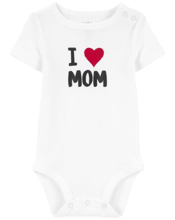 Baby 'I Love Mom' Bodysuit, 