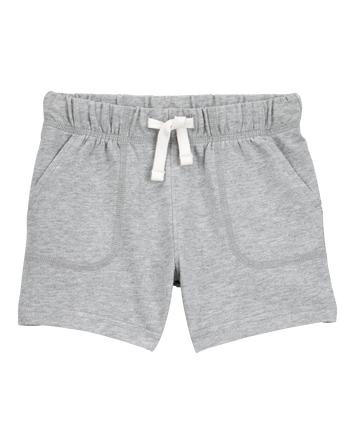 Toddler Boy Pull-On French Terry Shorts - Grey, 