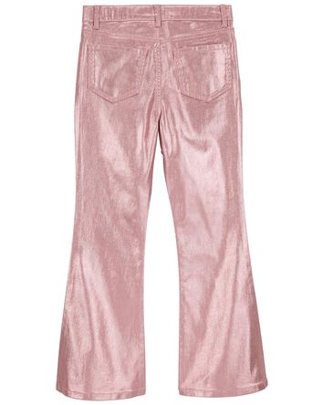 Metallic Flare Pants, 