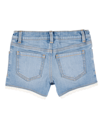 Baby Lace Hem Iconic Denim Short - Daytona Wash, 
