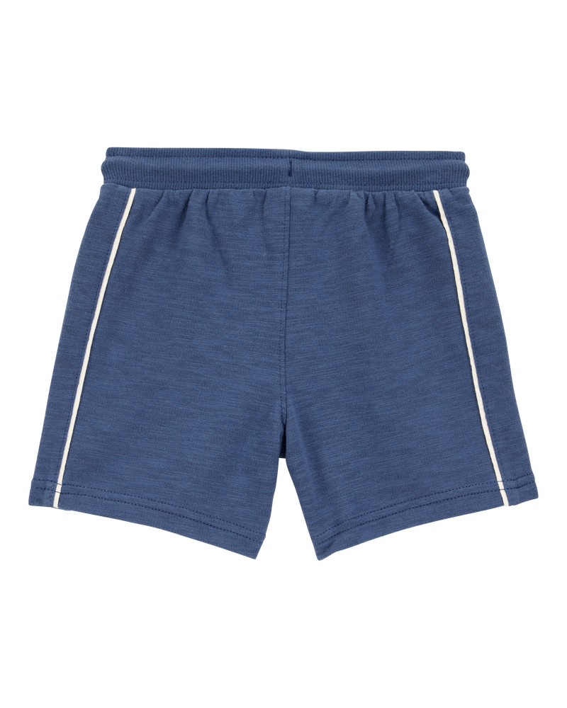 Baby All-Star Pull-On Cotton Shorts - Blue, image 2 of 4 slides