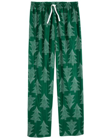 Adult Christmas Tree Fleece Pajama Pants, 
