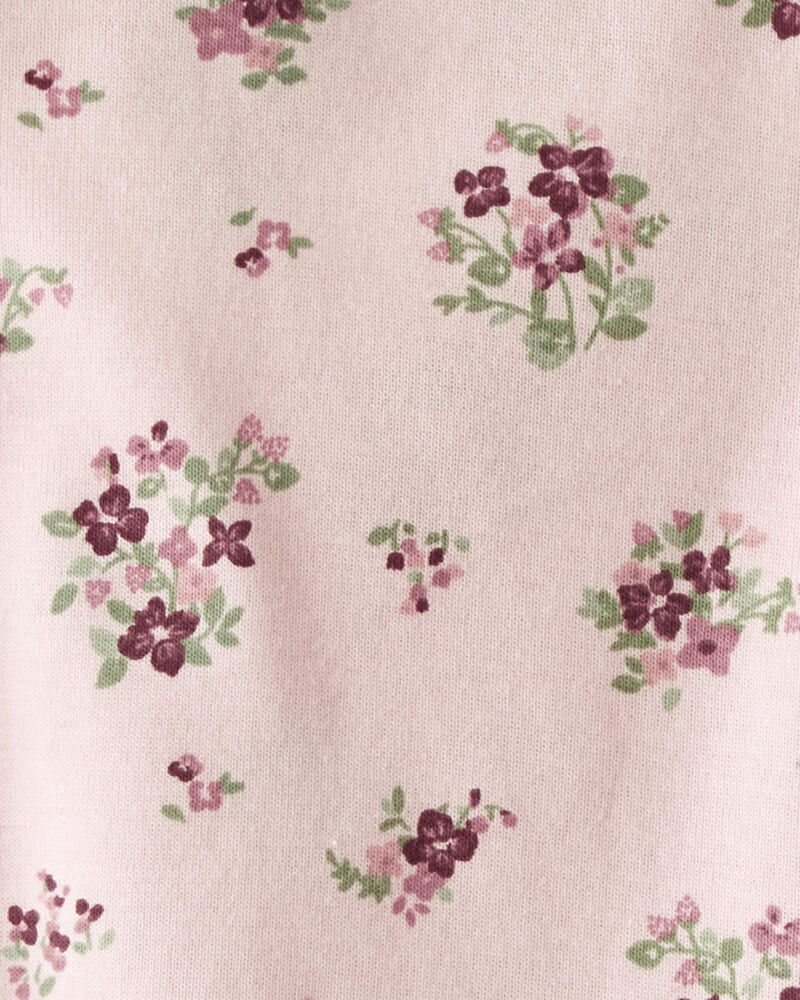 Baby Organic Cotton Pajamas Set in Wildberry Bouquet, image 2 of 4 slides