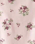 Baby Organic Cotton Pajamas Set in Wildberry Bouquet, image 2 of 4 slides