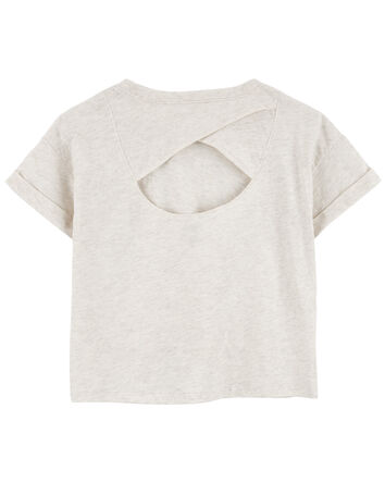 Kid Slub Jersey Open Back Top, 