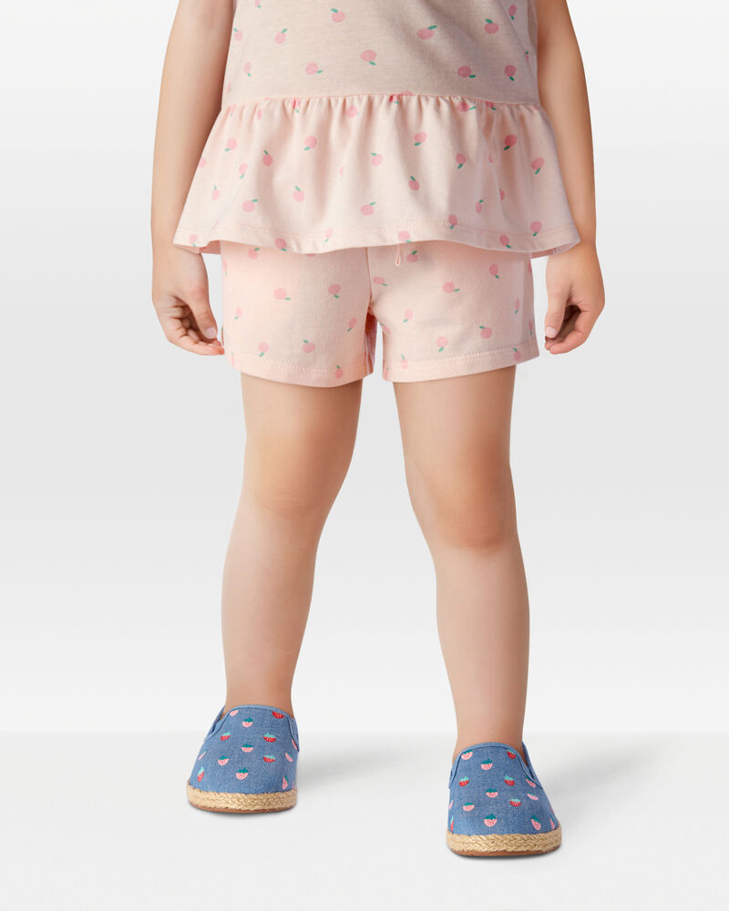 Toddler Pull-On French Terry Shorts - Pink, image 2 of 6 slides
