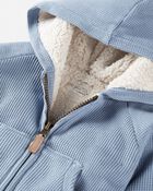 Baby Sherpa Lined Jacket Made with Organic Cotton, image 3 of 5 slides