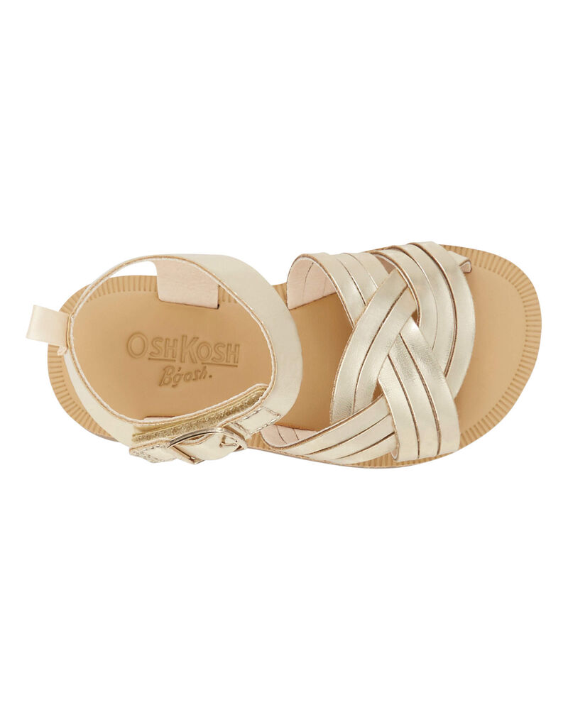 Toddler Metallic Sandals, image 4 of 7 slides