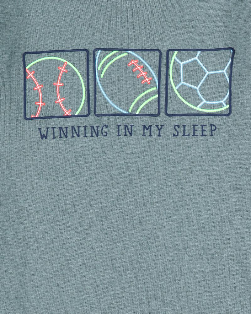 Baby 4-Piece Sports Cotton Pajamas, image 2 of 4 slides