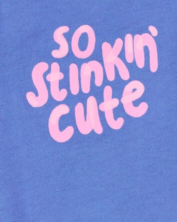 Baby So Stinkin' Cute Flutter-Sleeve Bodysuit, 