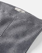Baby Organic Cotton Ribbed Sweater Knit Pants in Grey, image 2 of 4 slides