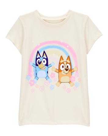 Toddler Girl Bluey&trade; Short-Sleeve Graphic Tee - Cream, 