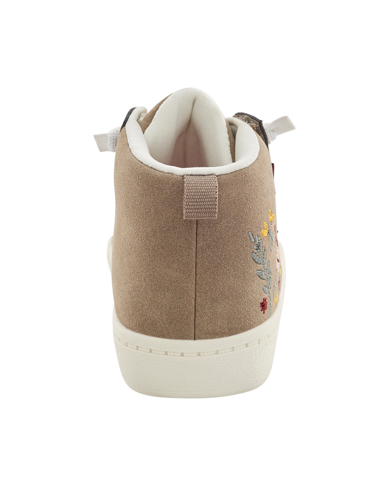 Kid Floral High-Top Sneakers, image 3 of 6 slides