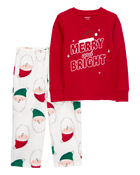 Toddler 2-Piece Santa Cotton & Fleece Pajamas, image 2 of 4 slides