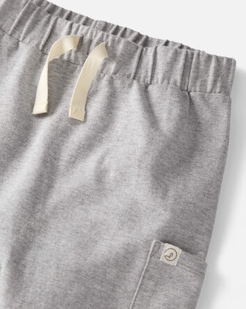Toddler 2-Pack Organic Cotton Pants in Sage Pond & Heather Grey, 