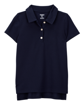 Kid Pique Uniform Polo Shirt - Navy, 