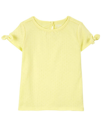 Toddler Silky Pointelle Top, 