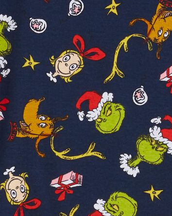 Kid 2-Piece Grinch Christmas 100% Snug Fit Cotton Pajamas, 