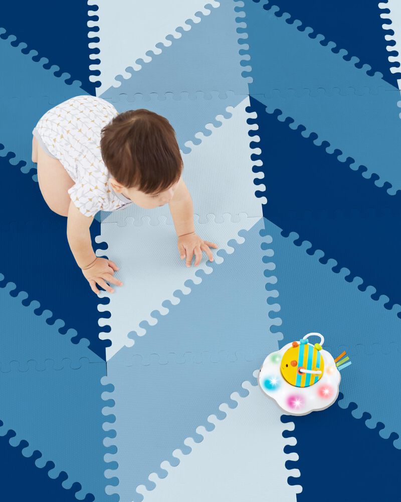 Playspot Geo Foam Floor Tiles - Blue Ombre, image 1 of 4 slides