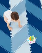 Playspot Geo Foam Floor Tiles - Blue Ombre, image 1 of 4 slides