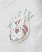 Baby Wild One Long-Sleeve Graphic Tee - Cream, image 3 of 5 slides