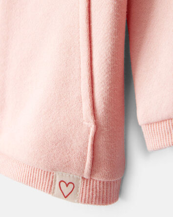 Baby Girl DayDream Fleece Long-Sleeve Zip-Up Jacket - Pink, 