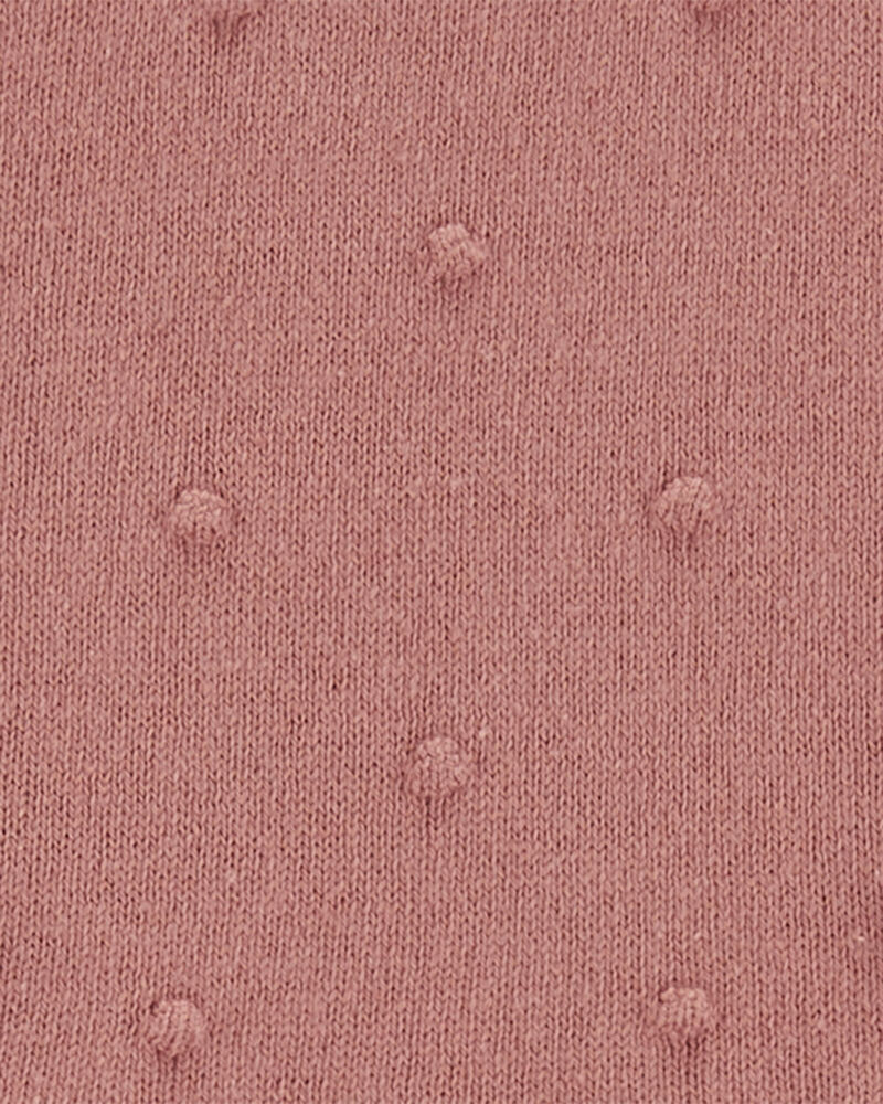 Baby Girl Long-Sleeve Flutter Bodysuit - Pink, image 2 of 3 slides