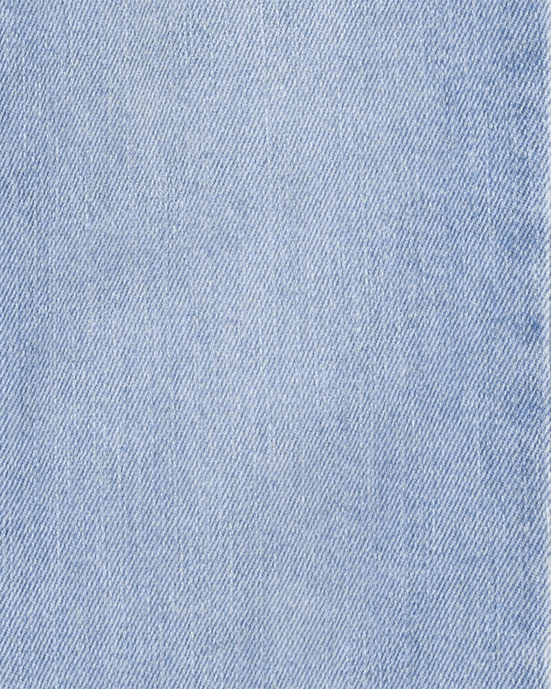 Kid Stretch Denim Overalls - Taz Wash, image 3 of 4 slides