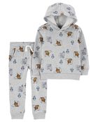 Baby Polar Bear Hoodie & Joggers Set, image 1 of 3 slides