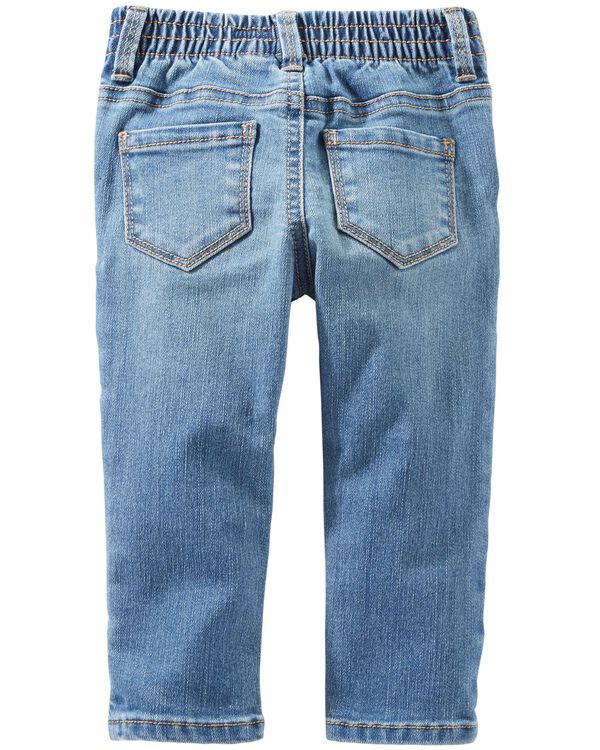 Baby Medium Blue Wash Skinny-Leg Jeans
