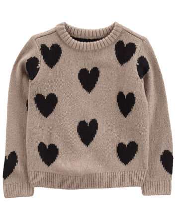 Baby Heart Mohair-Like Sweatshirt, 