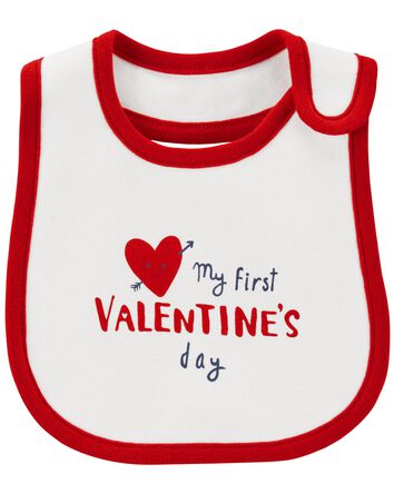 My First Valentine's Day Teething Bib, 