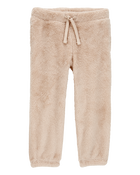 Toddler Velour Joggers - Tan, image 3 of 6 slides