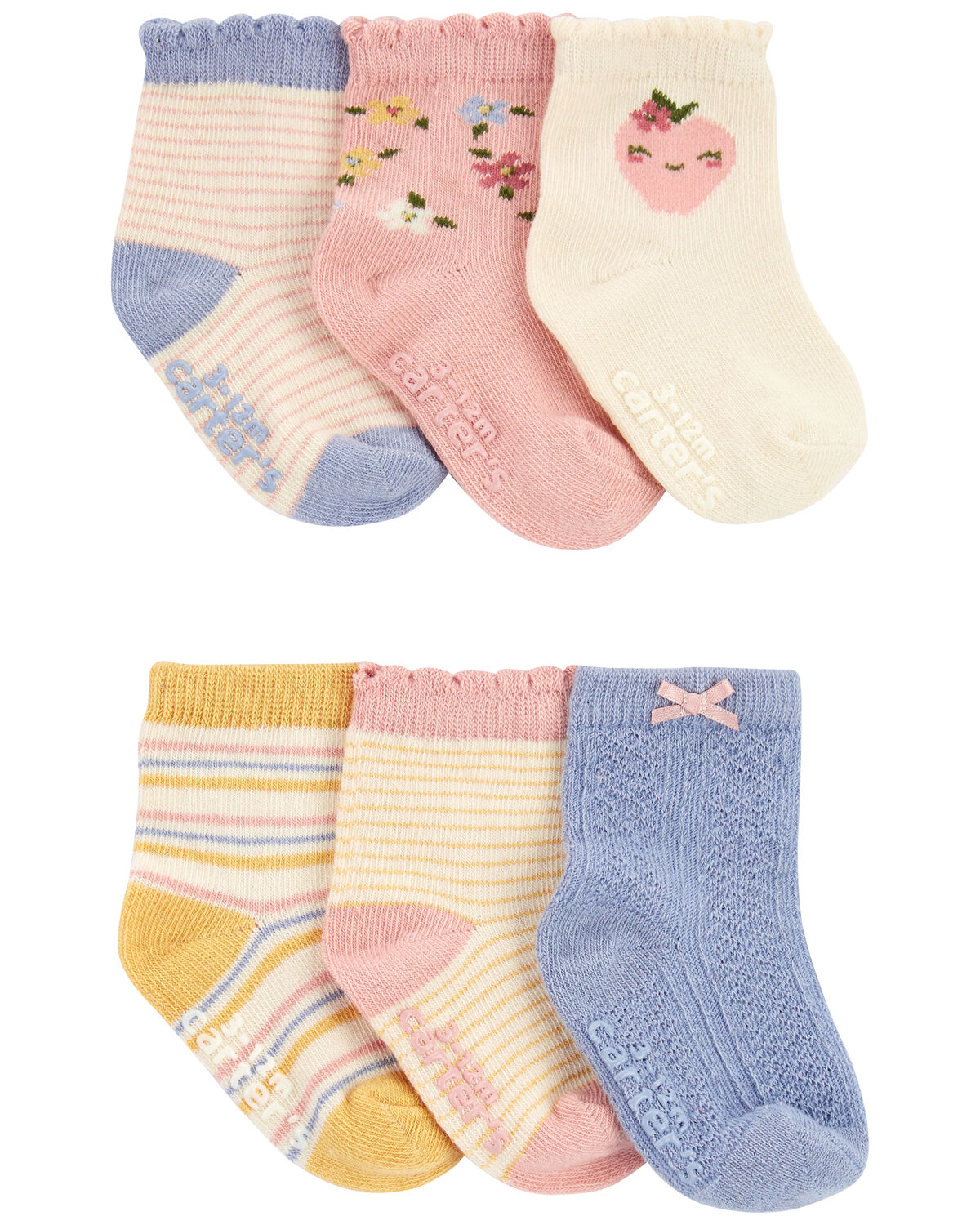 Multi Baby 6Pack Booties