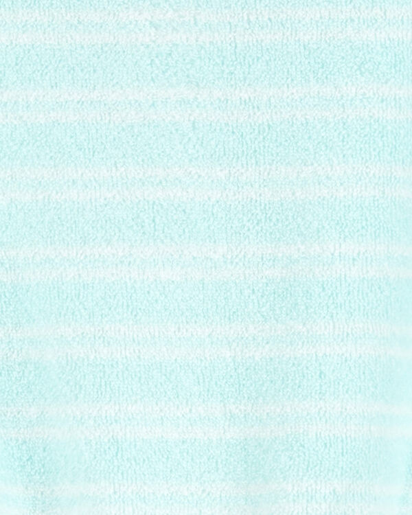 Blue Toddler Striped Terry Romper