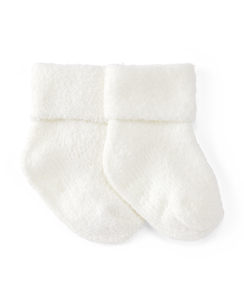 Baby 4-Pack Foldover Chenille  Booties, 