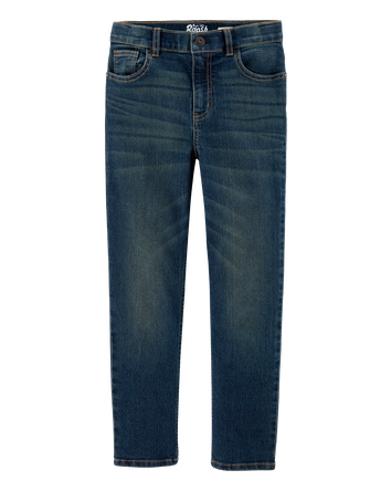 Kid Dark Wash Straight-Leg Jeans, 