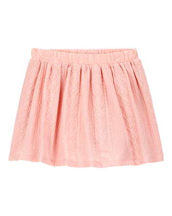 Toddler Crochet Pull-On Skort - Pink, 