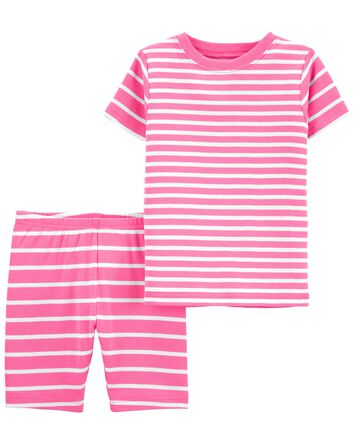 Toddler 2 Piece Striped 100% Snug Fit Cotton Pajamas, 
