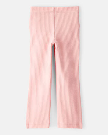 Toddler Girl Cotton Flare Leggings - Pink, 