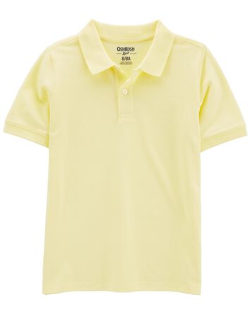 Kid Yellow Piqué Polo Shirt, 
