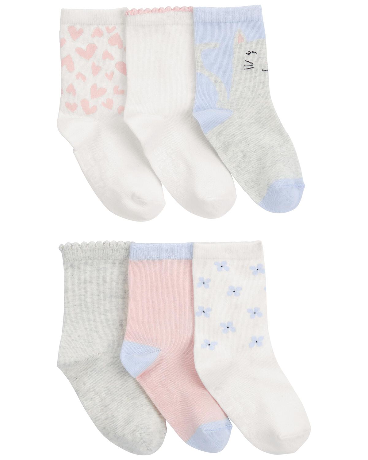Multi Toddler 6Pack Socks