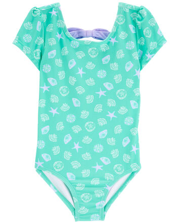 Toddler Shell Print 1-Piece Swimsuit, 
