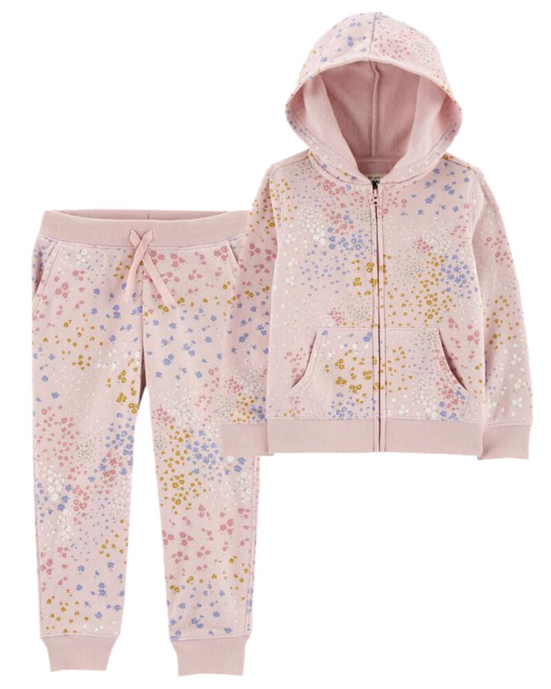 Toddler girl sweatsuit outlet