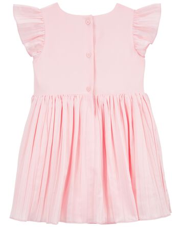 Toddler Flutter Pleated Dress, 